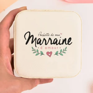 Boîte à bijoux personnalisée Marraine