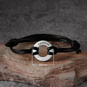 Bracelet personnalisé acier