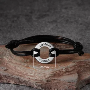 Bracelet personnalisé acier