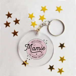 Porte-clés acrylique maman/mamie/marraine/tata