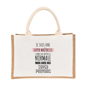 Sac en jute super maîtresse