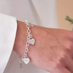 Bracelet coeurs personnalisé
